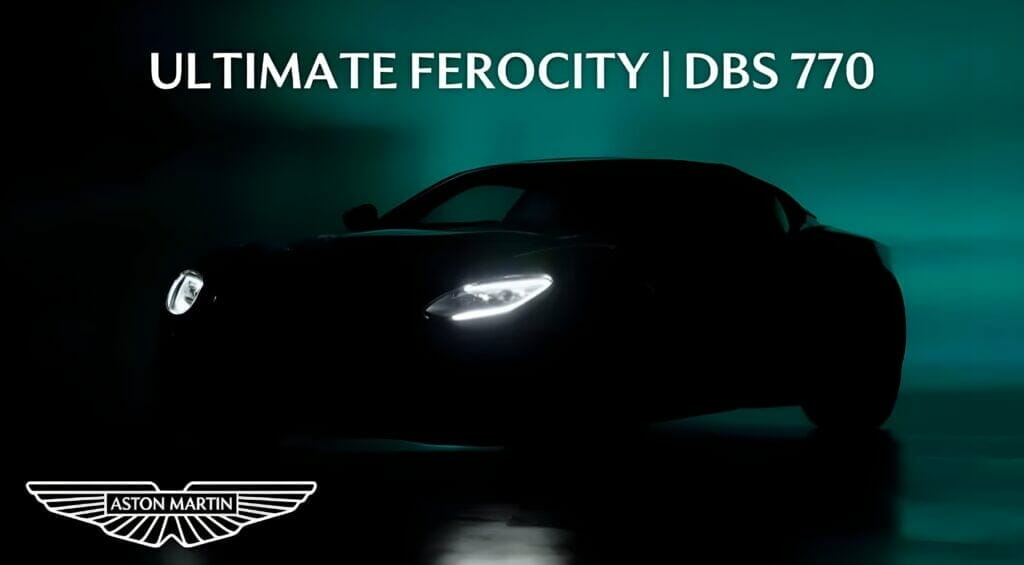 تقدم أستون مارتن دعابة جديدة.  DBS 770 Ultimate هو الشكل النهائي للسيارة البريطانية الخارقة – فيديو